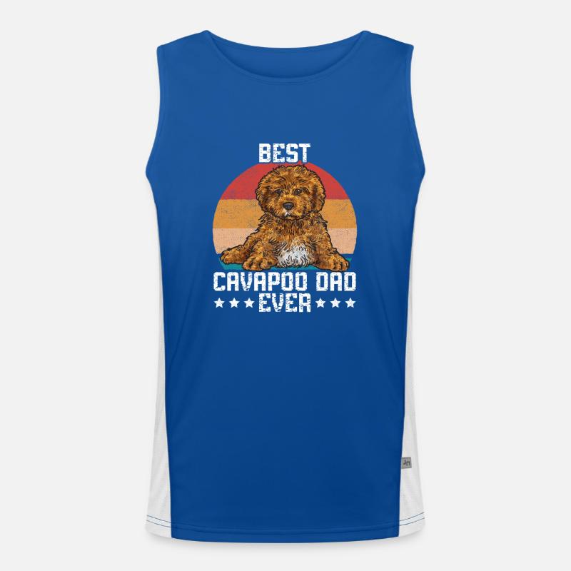 Cavapoo Cavoodle Capoodle Dog Men's Functional Contrast Tank Top 