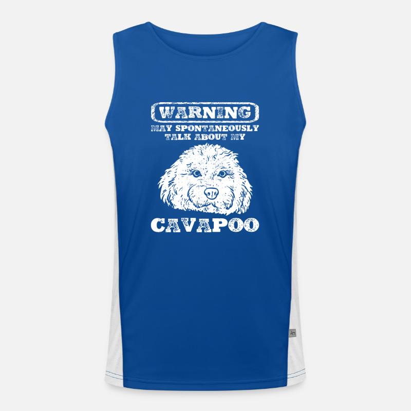 Cavapoo Cavoodle Capoodle Dog Men's Functional Contrast Tank Top 
