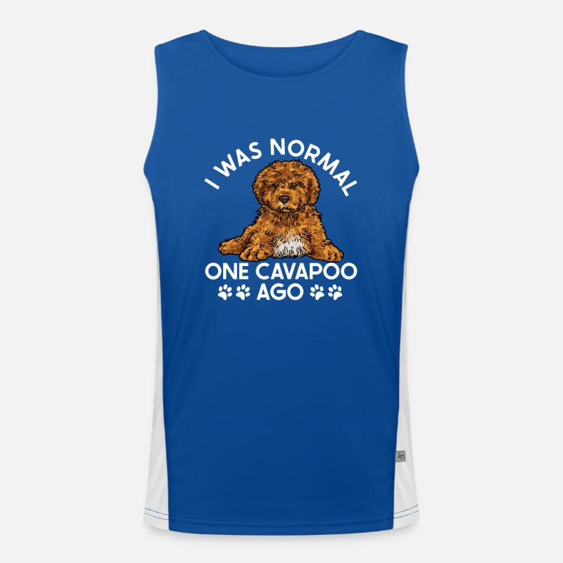 Cavapoo Cavoodle Capoodle Chien Débardeur respirant contrasté Homme 