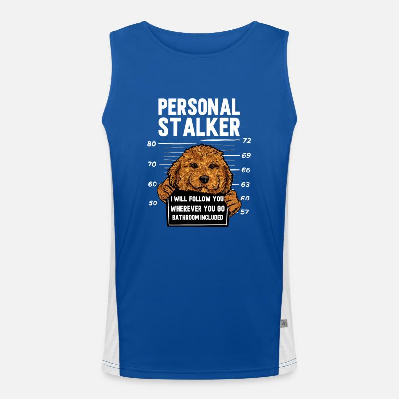 Cavapoo Cavoodle Capoodle Dog Men's Functional Contrast Tank Top 