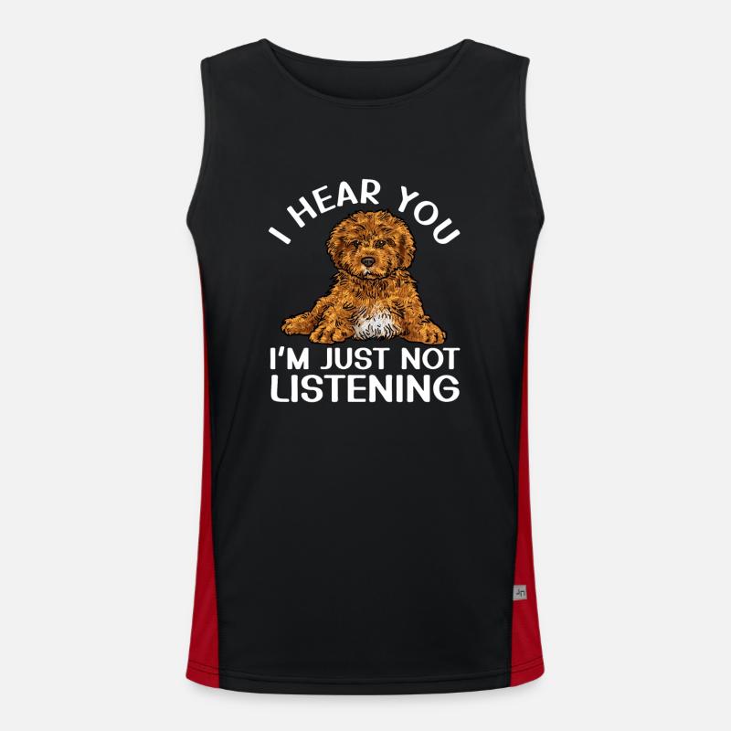 Cavapoo Cavoodle Capoodle Chien Débardeur respirant contrasté Homme 