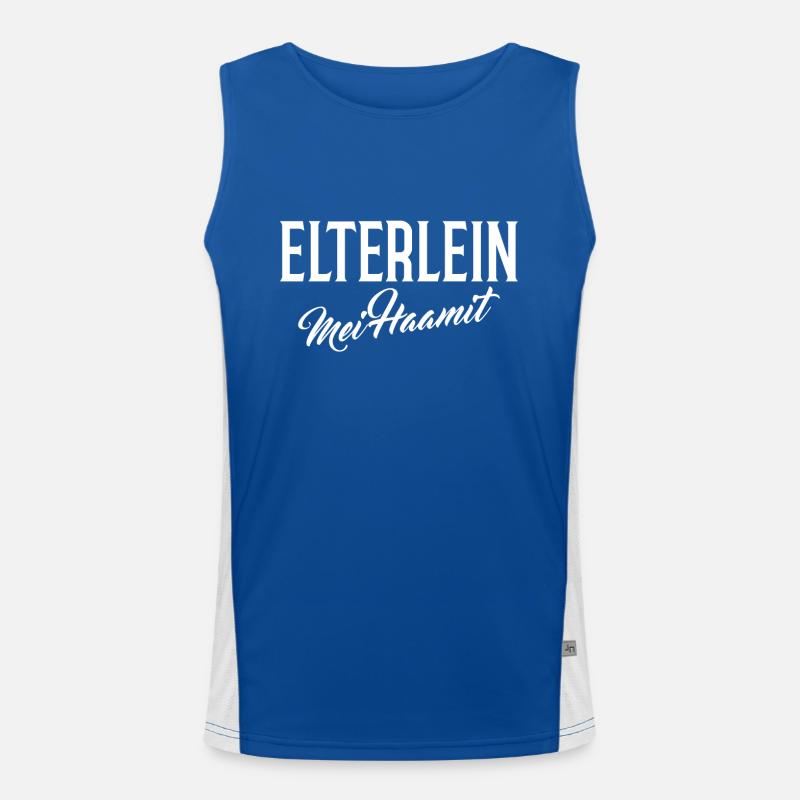 Elterlein mei haamit Funktionelles Kontrast-Tank Top für Männer 