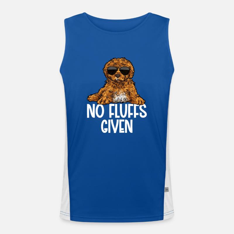 Cavapoo Cavoodle Capoodle Hund Funktionelles Kontrast-Tank Top für Männer 