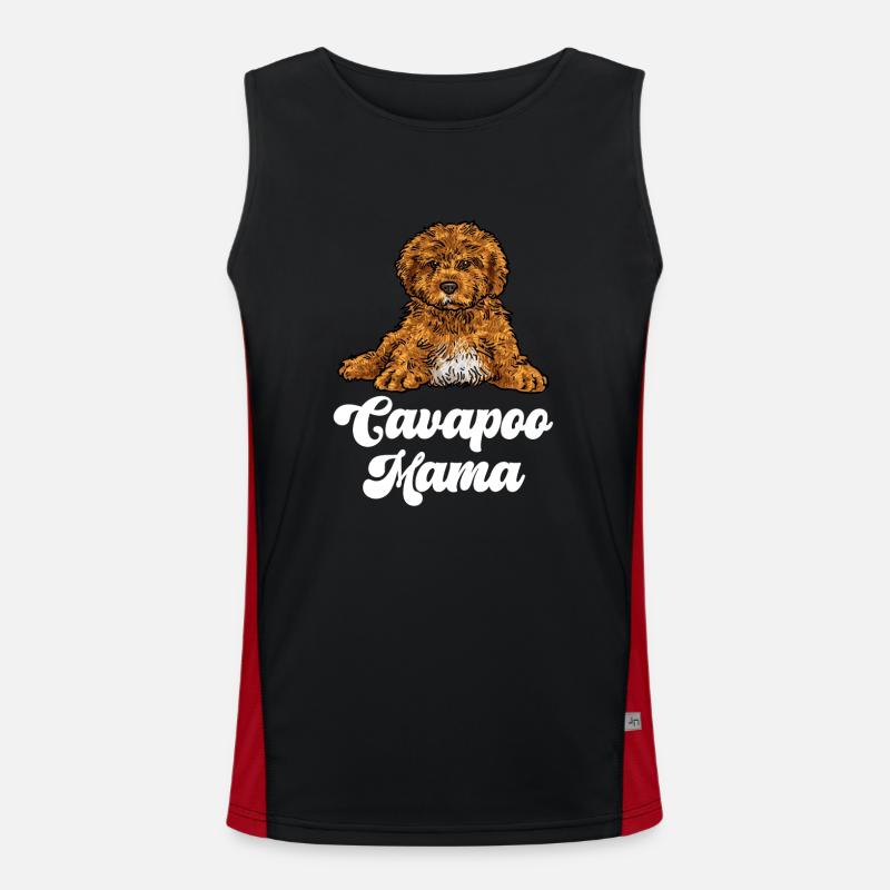 Cavapoo Cavoodle Capoodle Chien Débardeur respirant contrasté Homme 