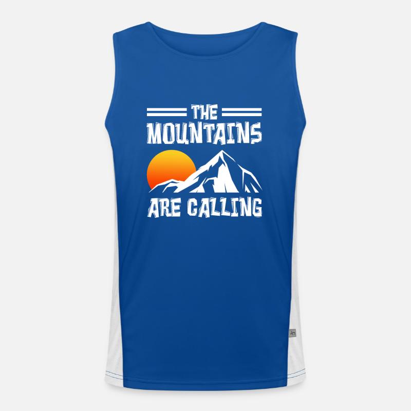 The mountains are calling Men's Functional Contrast Tank Top 