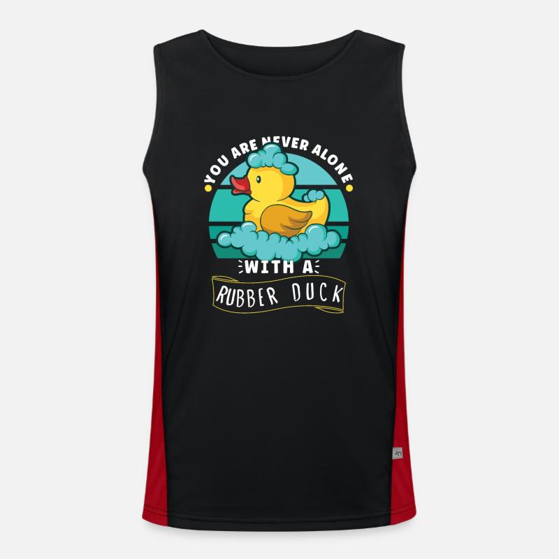Rubber Duck Ducks Bird Hunt Duck lover Gift Idea Funktionelles Kontrast-Tank Top für Männer 