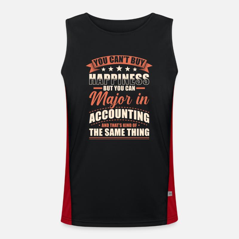 Accounting Closing Men's Functional Contrast Tank Top 