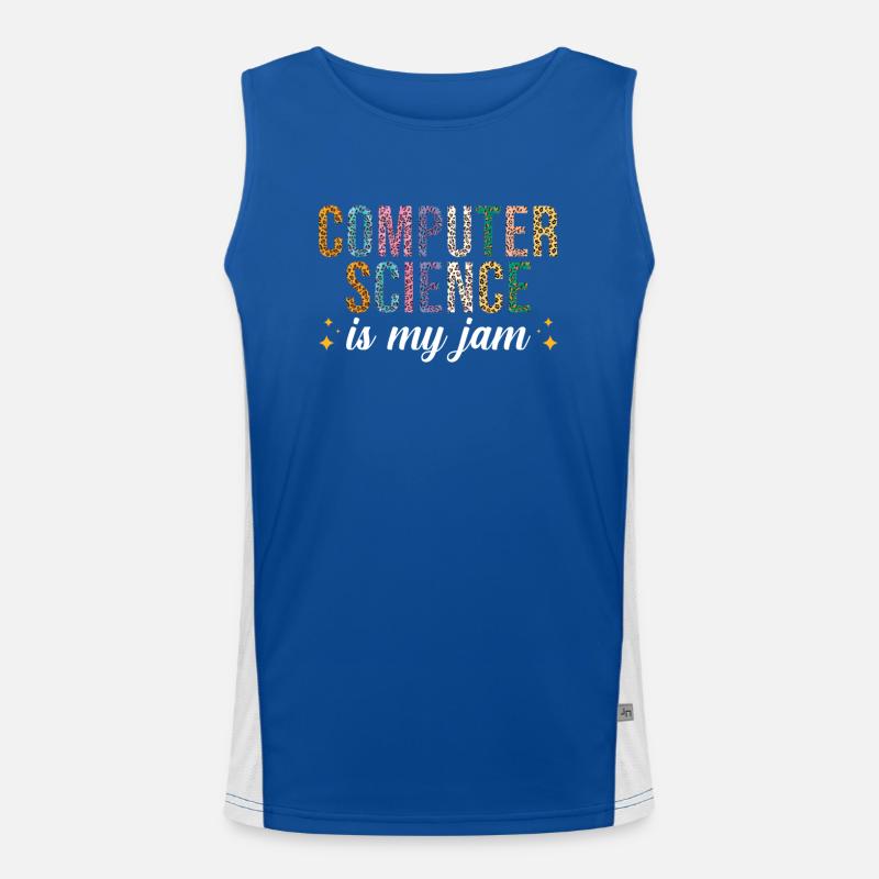 Computer Science Ist Meine Leidenschaft Funktionelles Kontrast-Tank Top für Männer 