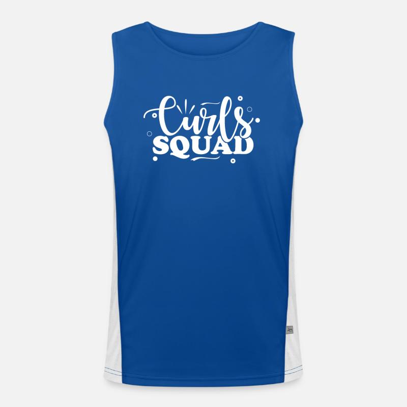 Curls Squad Curly Harre Group Men's Functional Contrast Tank Top 