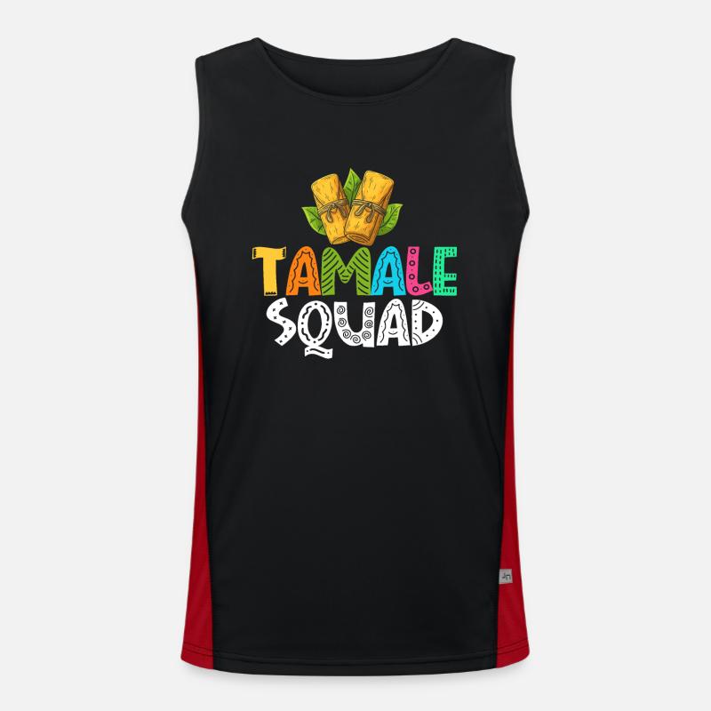 Tamale Squad Funktionelles Kontrast-Tank Top für Männer 