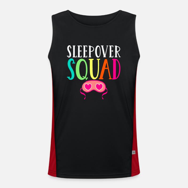 Sleepover Squad Funktionelles Kontrast-Tank Top für Männer 