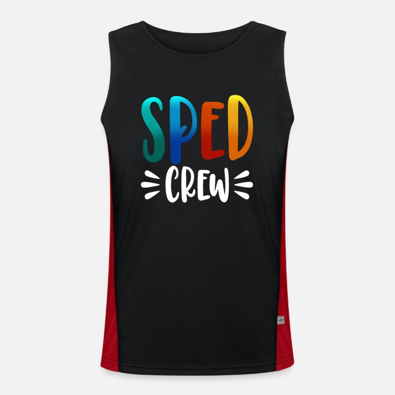 Sped Crew Funktionelles Kontrast-Tank Top für Männer 