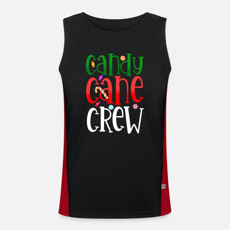 Candy Cane Crew Men's Functional Contrast Tank Top 