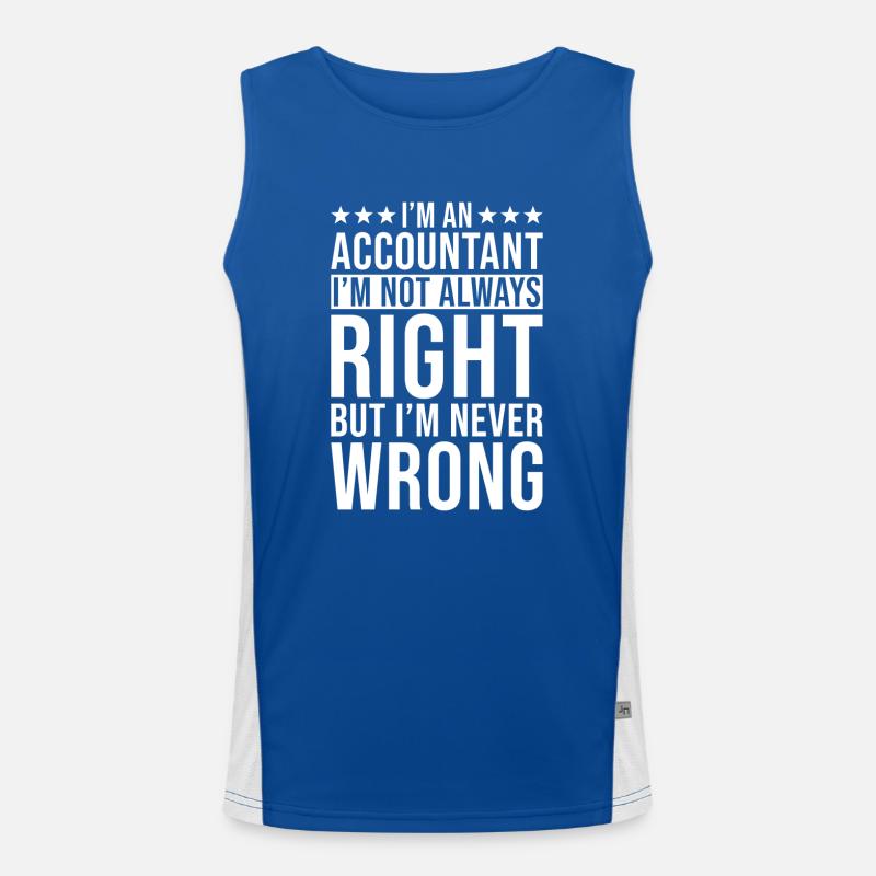 Comptable Dire Débardeur respirant contrasté Homme 