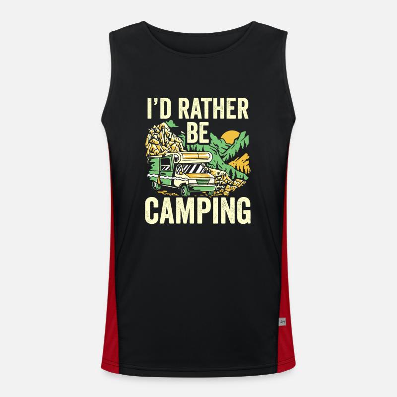 Je préfère camper camper camp camping Débardeur respirant contrasté Homme 