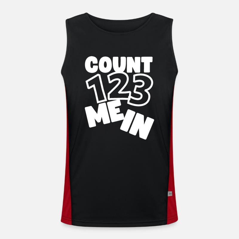 Count Me In 123 Men's Functional Contrast Tank Top 