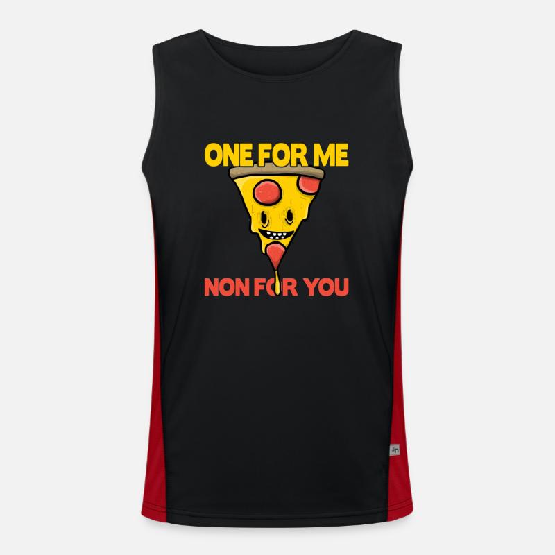 Pizza lovers Men's Functional Contrast Tank Top 