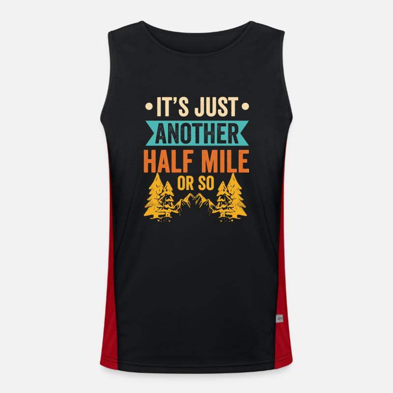 Es Ist Nur Eine Weitere Halbe Meile Oder So Funktionelles Kontrast-Tank Top für Männer 