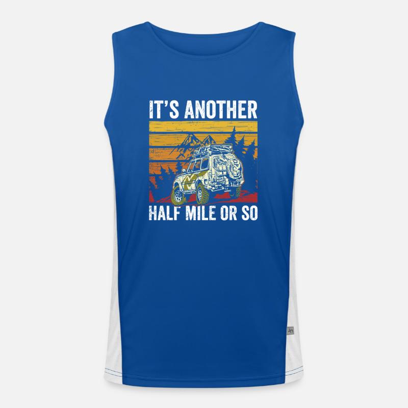 It's still half a mile or so hike Men's Functional Contrast Tank Top 