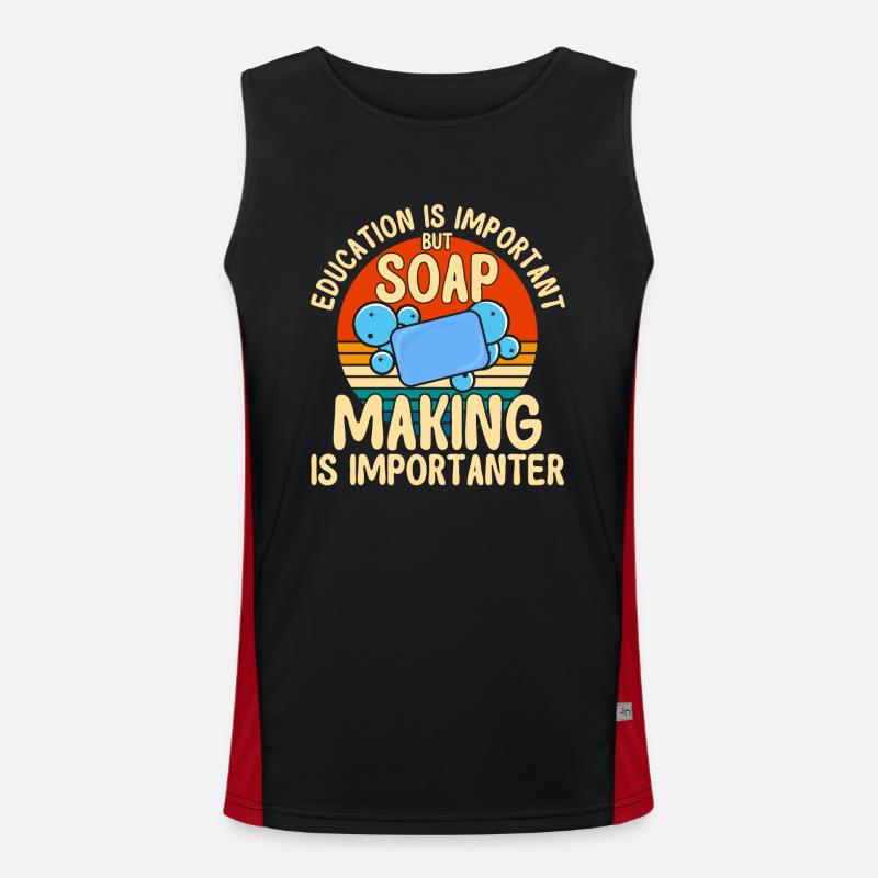 Soap Making Gift Homemade Soap Maker Men's Functional Contrast Tank Top 