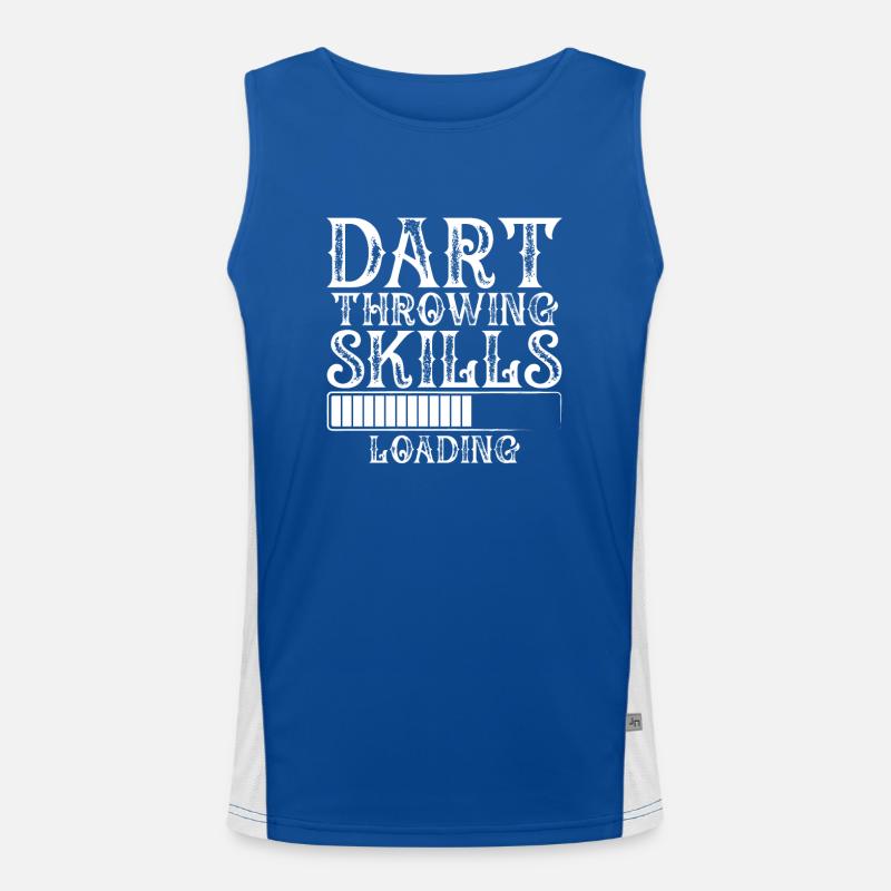 Loading dart throwing skills Men's Functional Contrast Tank Top 