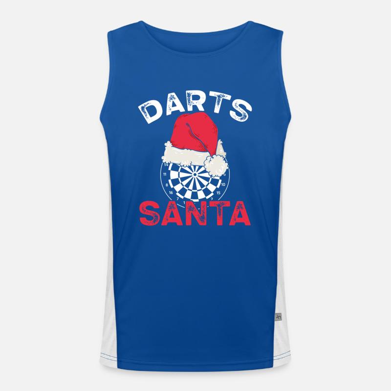 Dartscheiben weihnachtsmann Mit Rotem Funktionelles Kontrast-Tank Top für Männer 