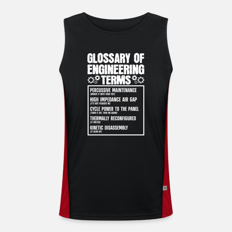 Glossary of technical terms Men's Functional Contrast Tank Top 
