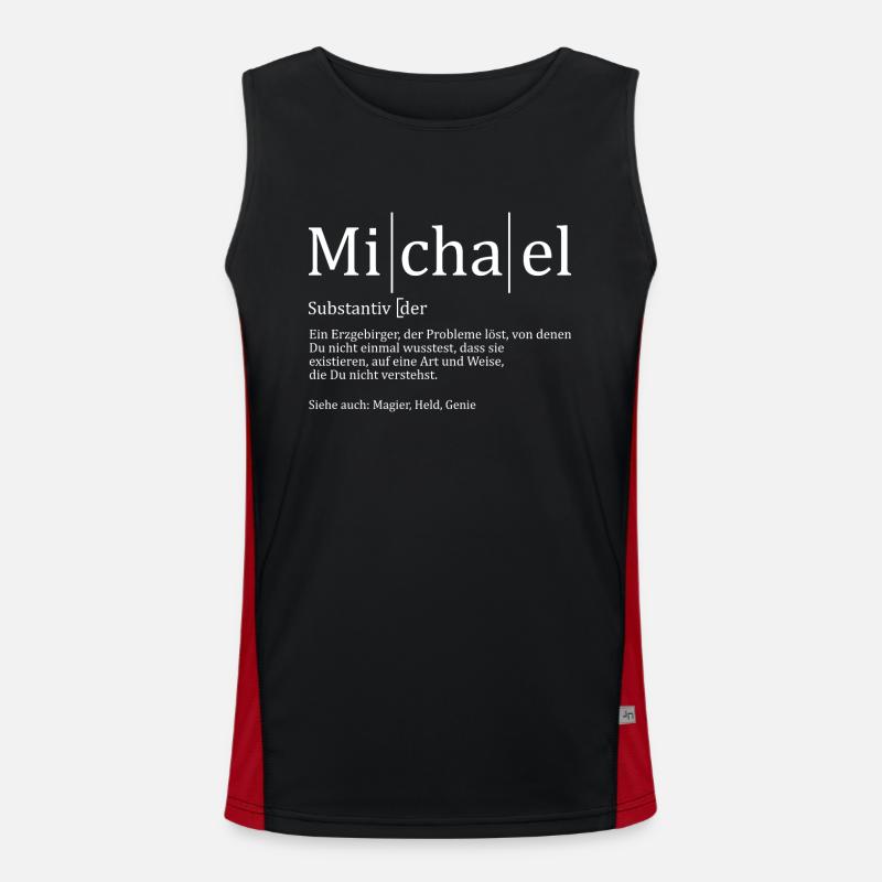 Erzgebirge Michael Funktionelles Kontrast-Tank Top für Männer 
