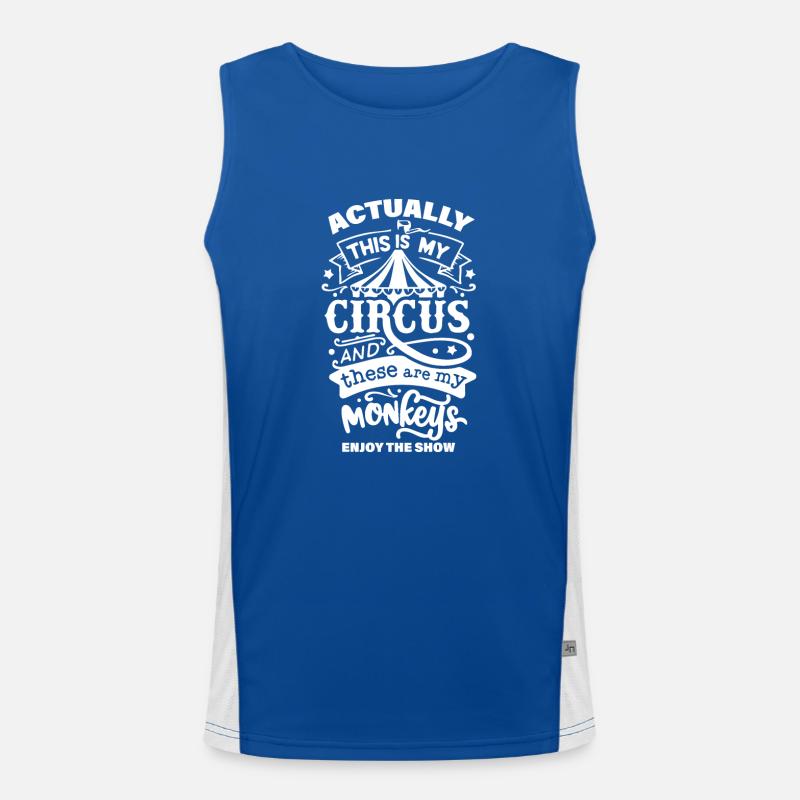 Mon cirque, mes singes Débardeur respirant contrasté Homme 