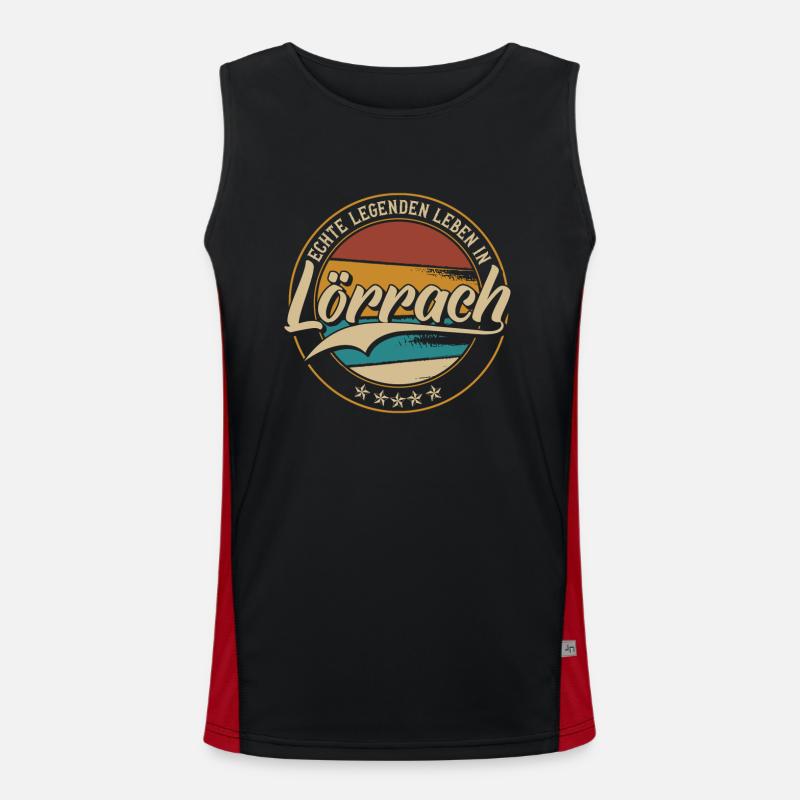Lörrach Echte Legenden leben in Lörracher Funktionelles Kontrast-Tank Top für Männer 