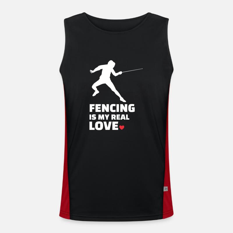 Fencing Men's Functional Contrast Tank Top 