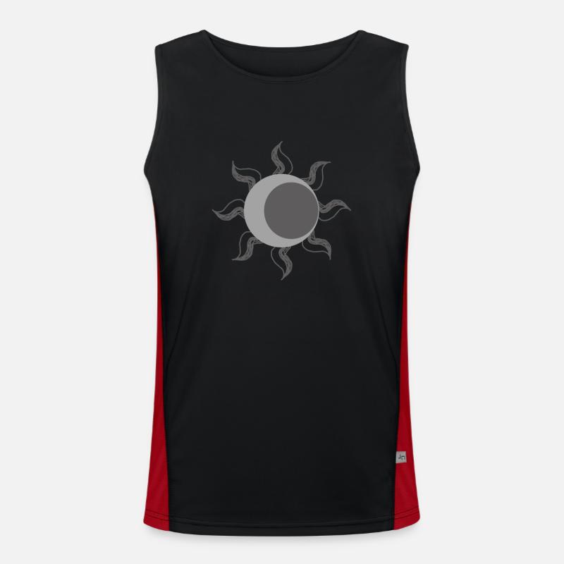 Sonne Gothic Funktionelles Kontrast-Tank Top für Männer 