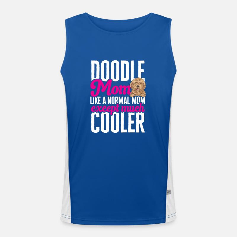 Goldendoodle Doodle Chien Débardeur respirant contrasté Homme 