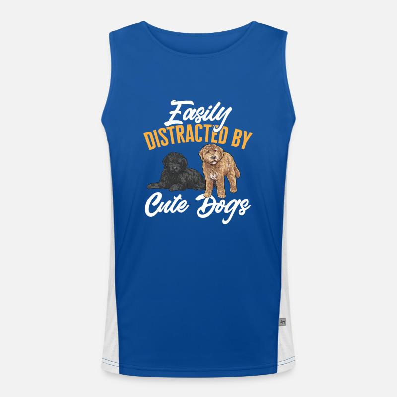 Goldendoodle Doodle Chien Débardeur respirant contrasté Homme 