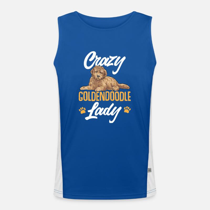 Goldendoodle Doodle Chien Débardeur respirant contrasté Homme 