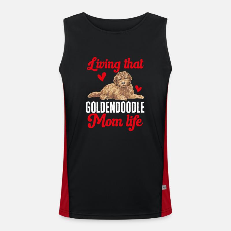 Goldendoodle Doodle Chien Débardeur respirant contrasté Homme 