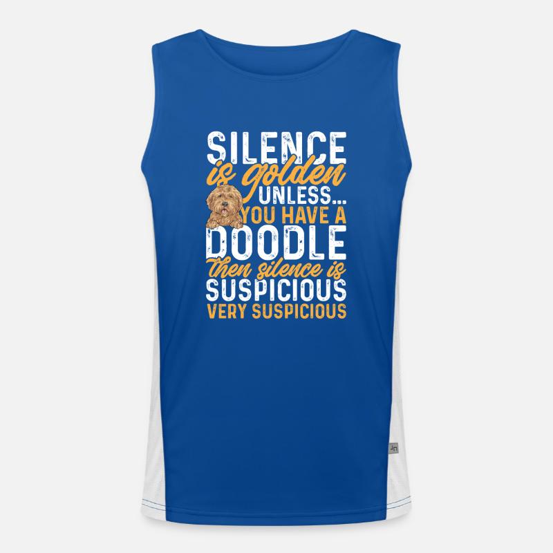 Goldendoodle Doodle Chien Débardeur respirant contrasté Homme 