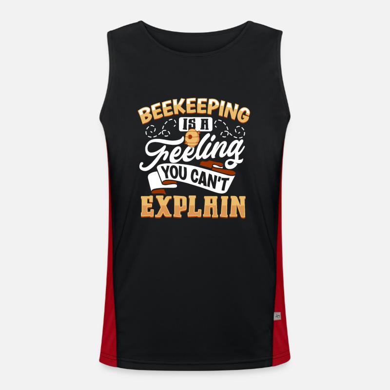 Honey Bee Beekeeping Beekeeper Honeybee Beekeeping Funktionelles Kontrast-Tank Top für Männer 