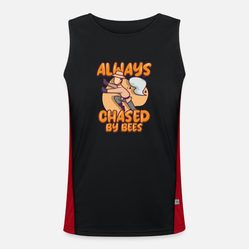 Honey Bee Beekeeping Beekeeper Honeybee Beekeeping Funktionelles Kontrast-Tank Top für Männer 
