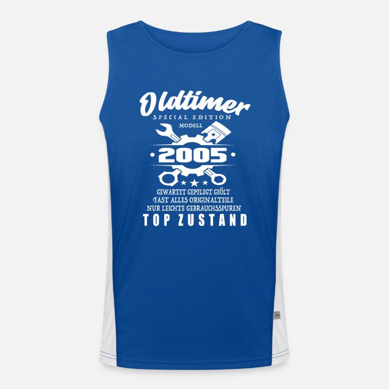 Oldtimer Special Edition Modell 2005 Funktionelles Kontrast-Tank Top für Männer 