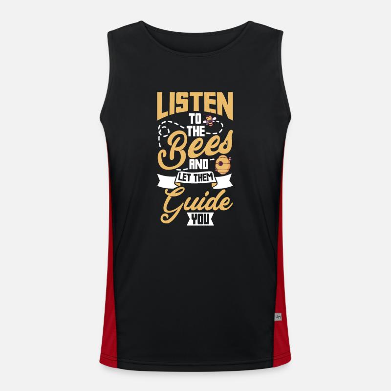 Honey Bee Beekeeping Beekeeper Honeybee Beekeeping Funktionelles Kontrast-Tank Top für Männer 