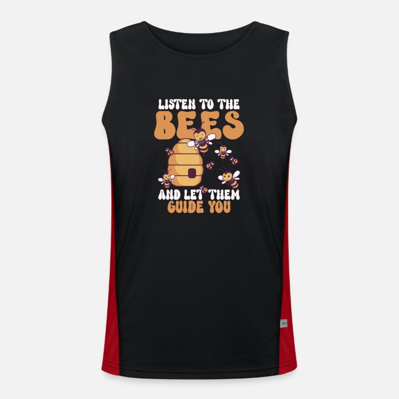 Honey Bee Beekeeping Beekeeper Honeybee Beekeeping Funktionelles Kontrast-Tank Top für Männer 