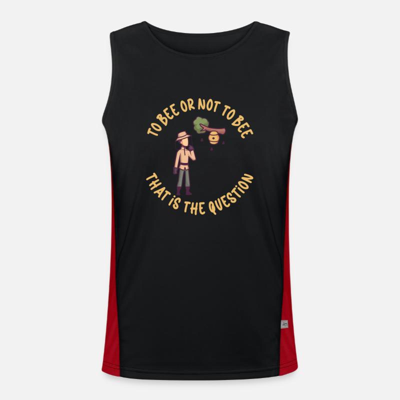 Honey Bee Beekeeping Beekeeper Honeybee Beekeeping Funktionelles Kontrast-Tank Top für Männer 
