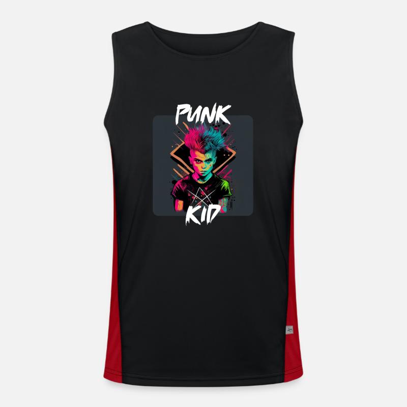Graffiti Style - Cooles Punk Kind 8 Funktionelles Kontrast-Tank Top für Männer 