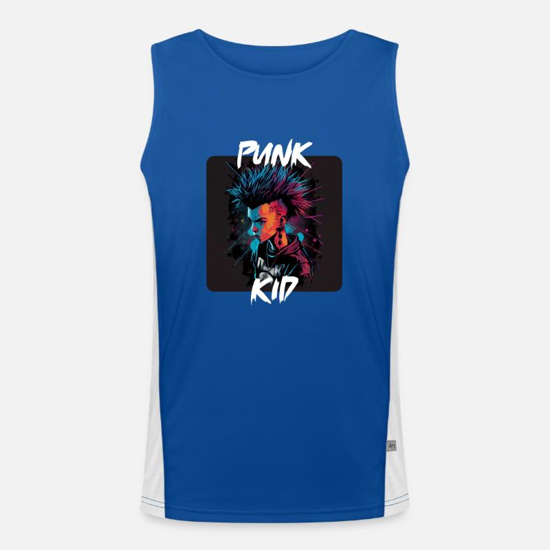 Graffiti Style - Cooles Punk Kind 7 Funktionelles Kontrast-Tank Top für Männer 