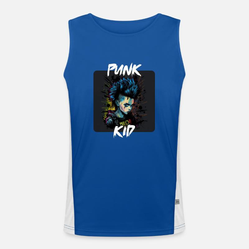 Graffiti Style - Cooles Punk Kind 2 Funktionelles Kontrast-Tank Top für Männer 