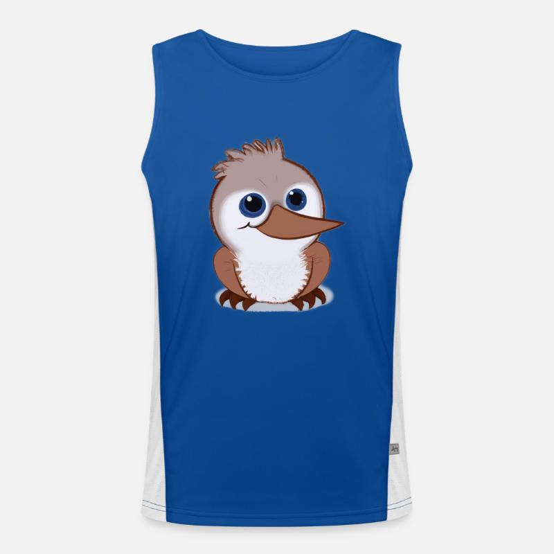 Kookaburra Drawing Men's Functional Contrast Tank Top 
