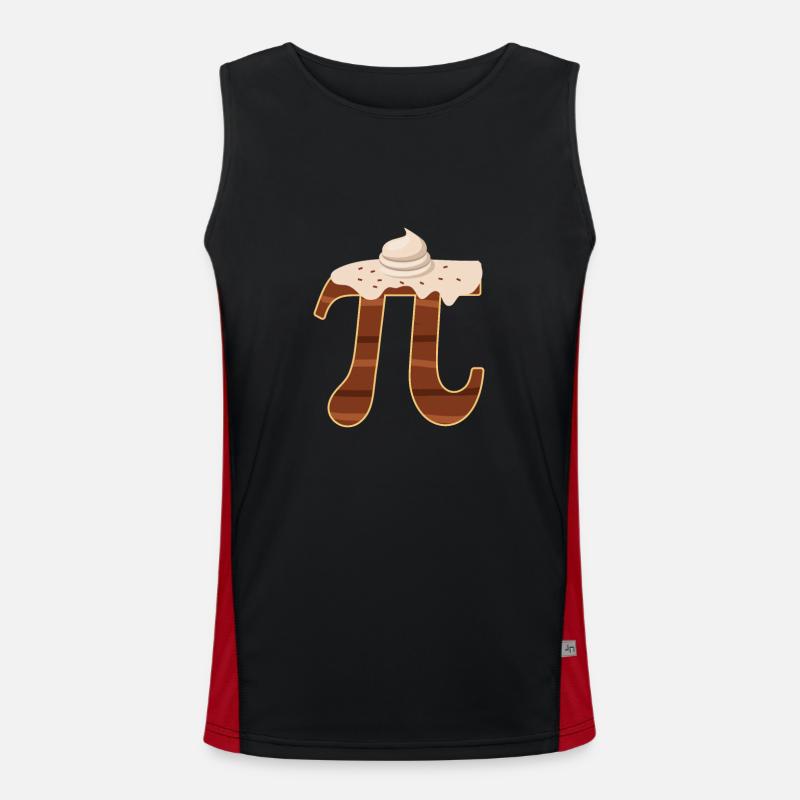 Drôle de crème au chocolat Pi Day Pie Math Lover Débardeur respirant contrasté Homme 