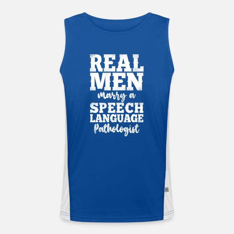 Speech Therapist Therapy Assistant Funktionelles Kontrast-Tank Top für Männer 
