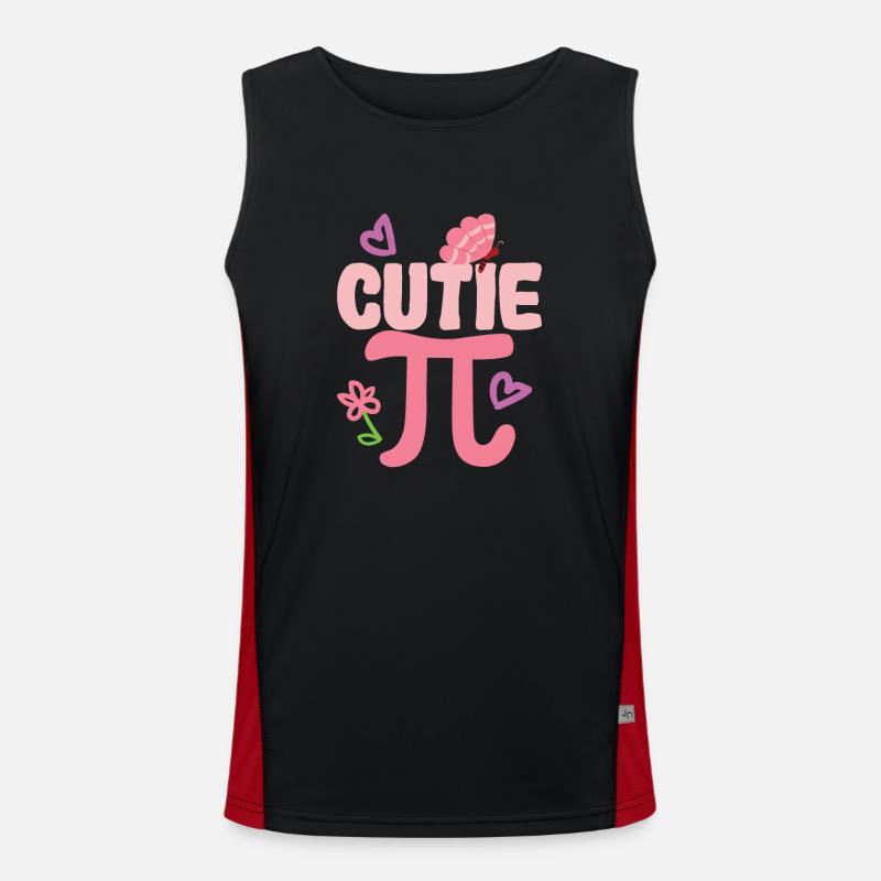 Cutie Pi Day Drôle Mignon Nerd Geek Pretty Math Débardeur respirant contrasté Homme 